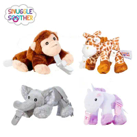 【甜蜜家族】Snuggle Soother 安撫娃娃奶嘴夾 (小灰象/長頸鹿/獨角獸/俏皮猴)-小灰象