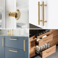 Cabinet Pull Kitchen Cabinet Handles Furniture Handle &amp; Knob Vintage Kitchen Cupboard Handle Solid Brass