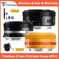 TTArtisan 27mm F2.8 Auto Focus APS-C Camera Lens Compatible with Fuji X-Mount Nikon Z Mount Sony E-Mount Mirrorless Cameras