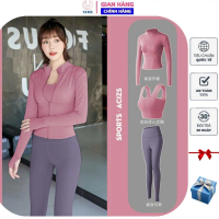 Áo khoác nữ tập gym, yoga chống nắng, chống tia UV chất dệt kim lạnh thoáng khí co dãn Yame87