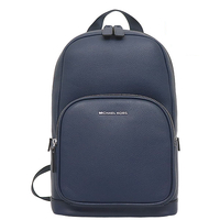 MICHAEL KORS 單肩後背包 斜背包 荔枝紋真皮革 胸包 側背包 M99253 海軍藍MK(現貨)▶指定Outlet商品5折起☆現貨【送禮首選★APP下單點數4倍送】