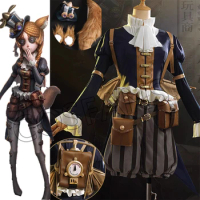 Game Identity V Paper Wings Toy Merchant Cosplay Costume Identity V Cos Anne Lester Paper Wings Costume And Wig Prop Halloween