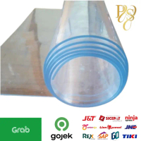 SPECIAL LEBARAN!!! Taplak Meja Plastik Mika PVC Bening Transparan Tebal PERMETER - 0.2mm L 137cm