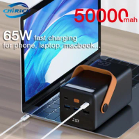 50000mAh Power Bank 65W Super Fast Charger External Spare Battery Large Capacity Powerbank Station For Laptop iPhone Xiaomi