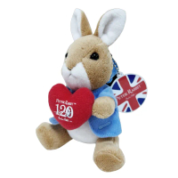 【PETER RABBIT 比得兔】比得兔系列絨毛鑰匙扣悠遊卡_現貨(兩入組)