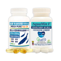 【赫而司】紅海藻鈣鎂D3魚油(愛克明錠60錠維持骨骼健康靈活+加拿大皇鑽魚油60顆高濃度Omega-3含EPA+DHA)