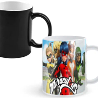M-Miraculous Anime One Piece Coffee Mugs And Mug Creative Color Change Tea Cup Ceramic Milk Cups Novelty Gifts