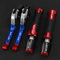 MT 03 Motorcycle Accessories Brake Clutch Levers Handlebar Hand Grips Ends For YAMAHA MT03 MT-03 2015-2023 2022 2021 2020 2019