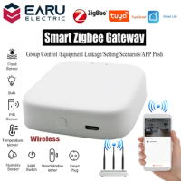 Tuya Wireless Zigbee Bridge Smart Home Zigbee Gateway Hub Remote Control Zigbee Devices Smart Life APP for Alexa Google Home