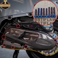 FLAWLESSTI Gr5 Titanium Bolt Crankcase Brake Disc Bolt For Vespa GTS 300