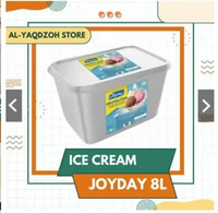 Ice Cream JOYDAY 8Liter | Rasa Neapolitan | Coklat, Vanilla, dan Stroberi