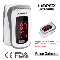 Fingertip Pulse Oximeter เครื่องวัดออกซิเจนปลายนิ้ว และวัดชีพจร Jumper JPD-500E ,JPD-500D(LED)