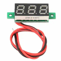 Voltmeter 0.28in Digital Display Volt Voltage Meter 2 Wire DC4‑30V for Measurement Embossing