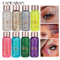 Handaiyan Eye Glitter Nail Hair Body Face Stickers Gel Art Loose Sequins Cream Diamond Jewels Rhinestones Makeup Party Festival