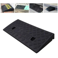 Car Access Ramp Triangle Pad Speed Reducer Durable Threshold for Automobile Motorcycle Heavy Wheelchair Duty Rubber Wheel W91F