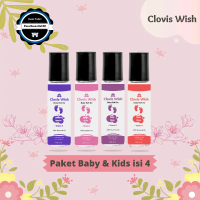 [PAKET ISI 4] Clovis Wish Roll On Minyak Oles Terapi Bayi Anak Baby Kids Essential Oil altrn cessa H