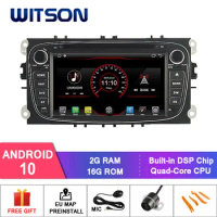 WITSON ANDROID 10 QUAD-CORE 2 DIN CAR DVD PLAYER FOR FORD MONDEO/FOCUS(&gt;2008)/S-MAX BUILT-IN 2GB RAM 16GB ROM/1080P HD