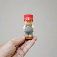 Figure ELC Happyland People Construction Builder Cute Size 8 Cm/ ELC