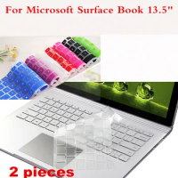 2 Pieces /bag Dustproof Washable Laptop Keyboard Cover For Microsoft Surface Book 2 15 inch / Surface Book 2 13.5 inch