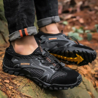 Summer Outdoor Trekking Shoes, Large Size, For Men, Anti-Slip Fishing Shoes, Duck Shoes, Closed Toe,