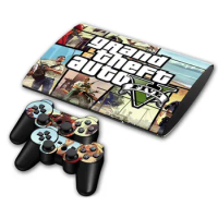 Grand Theft Auto GTA Skin Sticker Decal for PS3 Slim 4000 PlayStation 3 Console and Controllers For PS3 Super Slim Skins Sticker