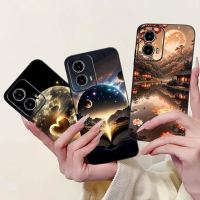 Sarung Motorola Moto G24, Bahan Silikon Lembut, Sarung Penutup Kartun Comel, Reka Bentuk Baharu, Kal