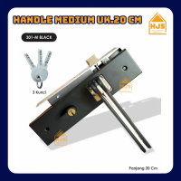Gagang Kunci Pintu / Handle Pintu Komplit Ukuran Tanggung / Tanggung 20 cm POTTA handle pintu hitam 
