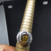 Natural tourmaline ring monel handmade mewah