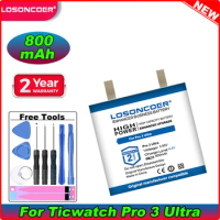 Long-lasting Performance for Your Ticwatch Pro 3 Ultra For Ticwatch Pro3 Ultra: Guaranteed by LOSONCOER Digital Battery! 800mAh