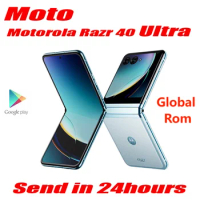 Global ROM New Motorola Moto Razr 40 Ultra 5G Cell Phone Snapdragon8+Gen1 6.9inch Folde Screen 144Hz 12MP Camera 3800mAh