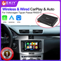 EKIY Wireless CarPlay Android Auto Navigation Map For VW/Volkswagen Tiguan Passat Sharan Toura RNS510 Radio Mirror Link