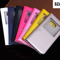 SZAICHGSI Cover Flip PU Leather mobile Phone Cases Shell for samsung Galaxy S7 Edge Wholesale 100pcs/lot