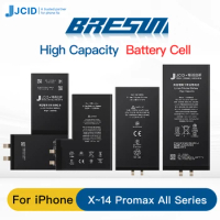 JCID high capacity Rechargeable Battery Cell No Without Flex For iPhone XR X Xs 11 12 13 14 15 Pro Max For Apple Battery Cell