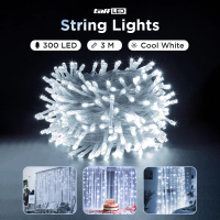 ABDI MALL- TaffLED Lampu Hias Gorden String Lights 3x3M 300 LED Cool White 18W - 300L