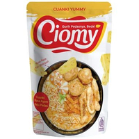CIOMY Cuanki Instan Non MSG Chicken Cheese Cup Spicy Reguler Lite Tahu Lidah Kering Besar kecil vira
