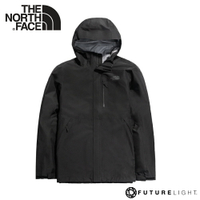 【The North Face 男 FL防水外套《黑》】46LB/防風外套/防水夾克/防水透氣衝鋒衣