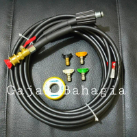 Paket selang steam jet cleaner 5m-10m + Nozzle set 5pcs Quick Release - Slg5M+Nzel5pcs
