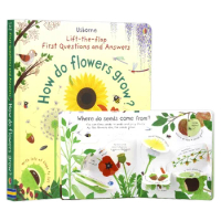 Usborne First Questions And Answers How Do Flowers Grow, Children's books aged 3 4 5 6, English picture book, 9781409582137