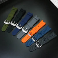 Notched silicone watch belt for Casio edifice series ef-524d/ 524sp modified silicone watch belt accessories DIY wristband strap