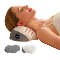 【SUNORO】熱敷頸椎枕 減壓護頸枕 頸椎牽引枕 記憶棉枕頭