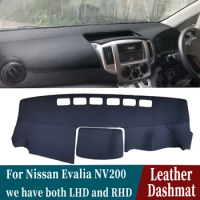Leather Dashmat Dashboard Cover Pad Dash Mat Carpet Car-Styling accessories custom For Nissan Evalia NV200
