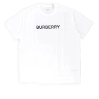 【BURBERRY】徽標印花棉質Oversized T-Shirt XS / S / M (白色) 
