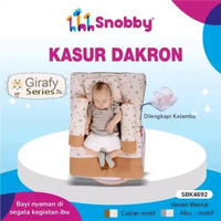 Snobby Girafy Series Kasur Bayi Dakron + Kelambu - Kasur Bayi Coklat