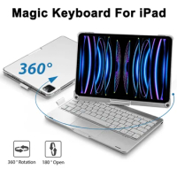 Magic Keyboard Case For iPad Pro 11 12.9 iPad 10.2 7/8/9th 10th Generation,For iPad Air 4 5 10.9 Pro 10.5 Backlit Keyboard Cover