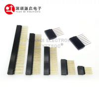 2.54mm Double Row Female Pin Header Long Pin 12.2mm 2*20p 6/8/10/32/40 Socket PCB PC104 23.2mm Connector For GPIO 3B+ 4B Arduino