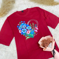 Women's Top 2026 New Three Sleeve T-shirt (Large) 2XL-6XL Slightly Fat Girl