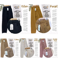 Eclo kulot linen ada saku kanan kiri kulot koran style