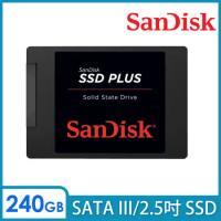 【快速到貨】SanDisk SSD Plus 240GB 2.5吋SATAIII固態硬碟