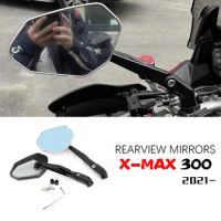XMAX300 XMAX 300 Accessories Rearview Mirrors for YAMAHA X-MAX 300 X MAX 300 Foldable Side Mirror XMAX XMAX300 Parts 2021-
