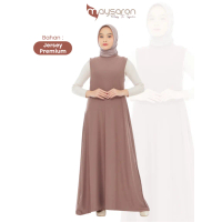 Maysaron Aruna Inner Drees Baju Dalaman Tanpa Lengan Bahan Jersey Premium Adem